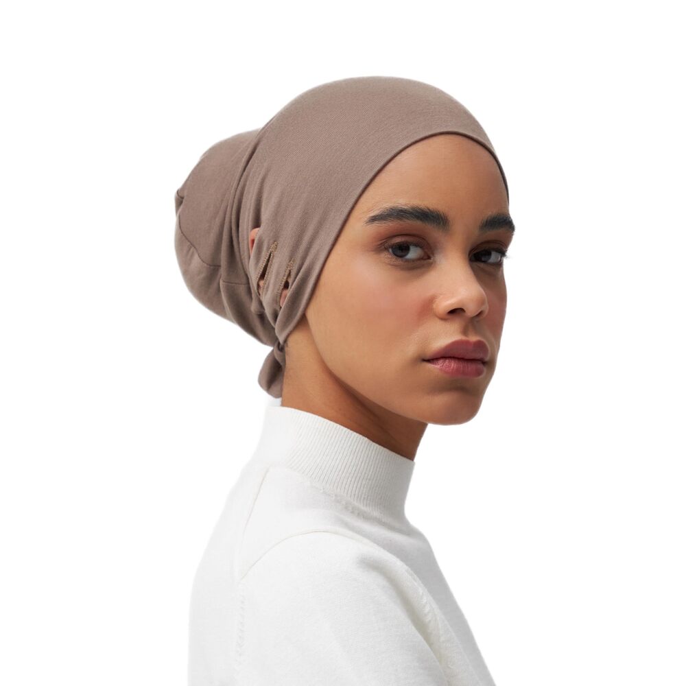 8033 Slit Tie Back Underscarf | for Islamic Muslim Under Scarf Hijab Head